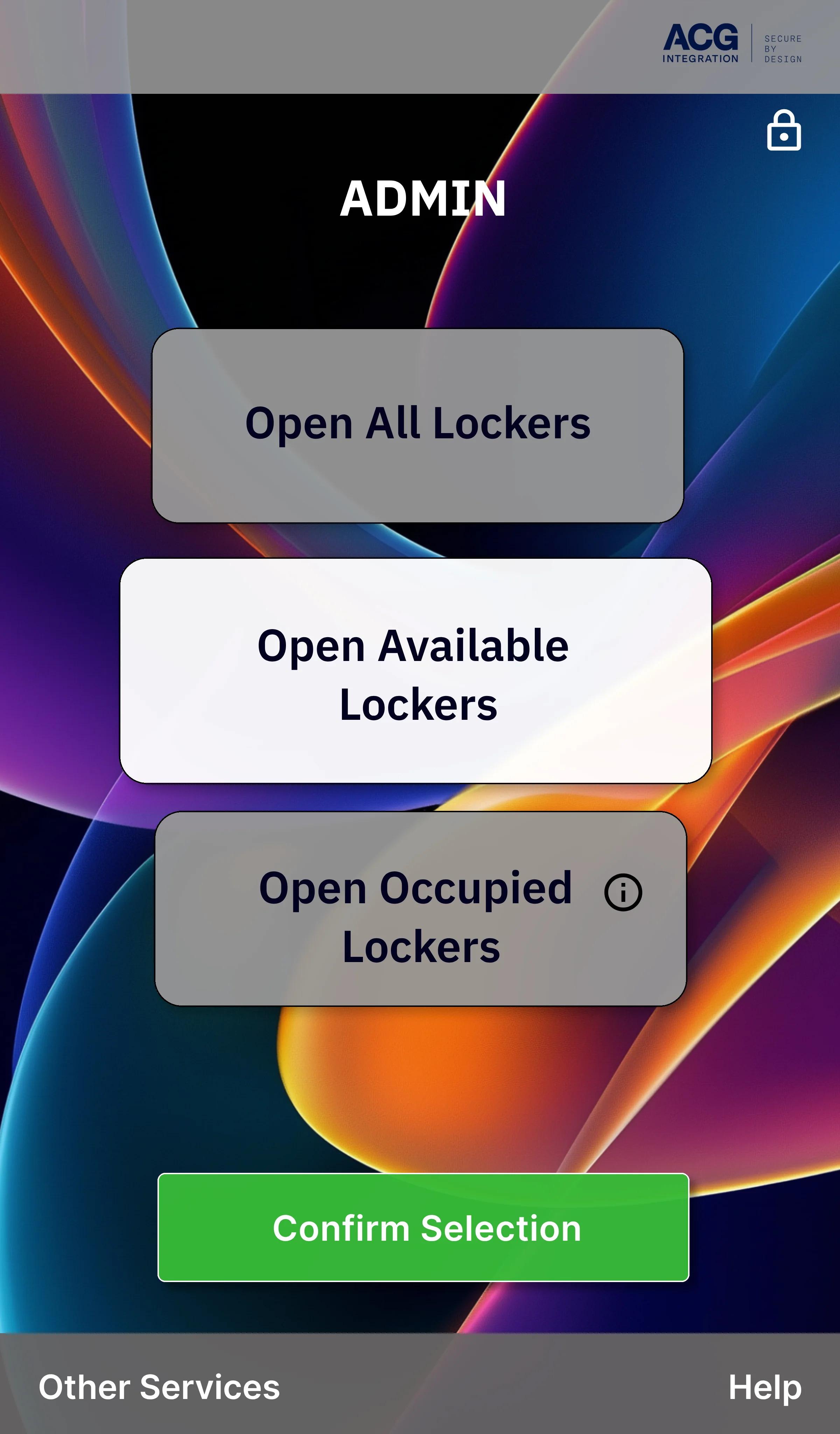 Smart Locker UI detail 1