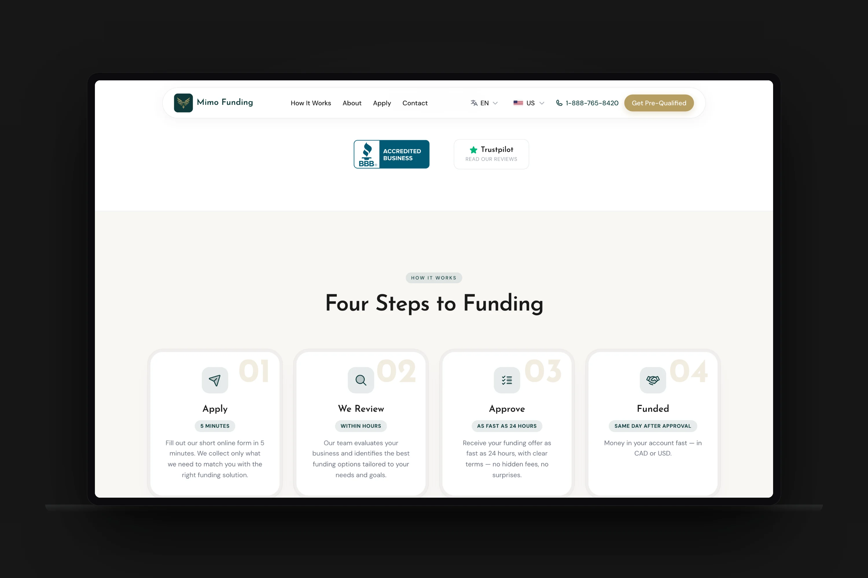 Funding Platform Site detail 1