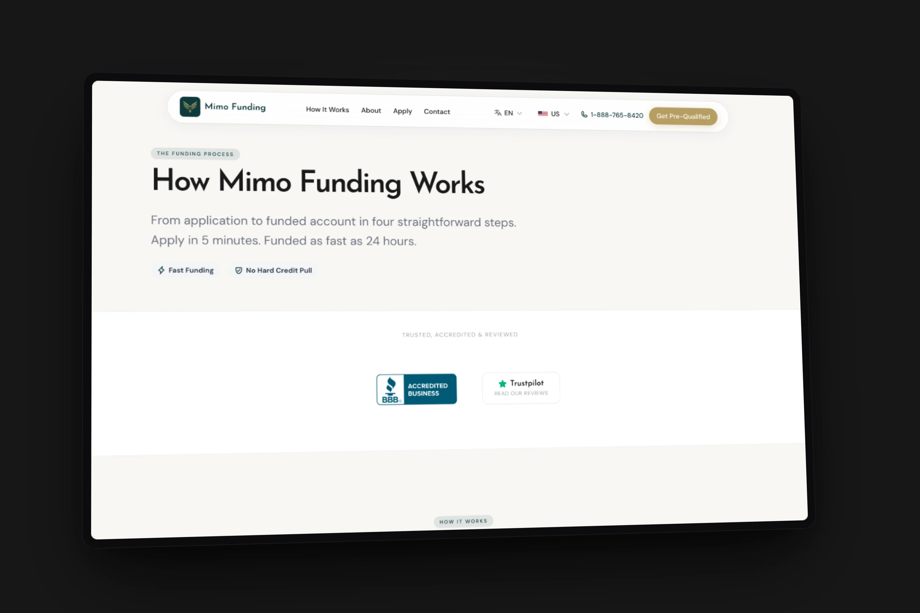 Funding Platform Site detail 2